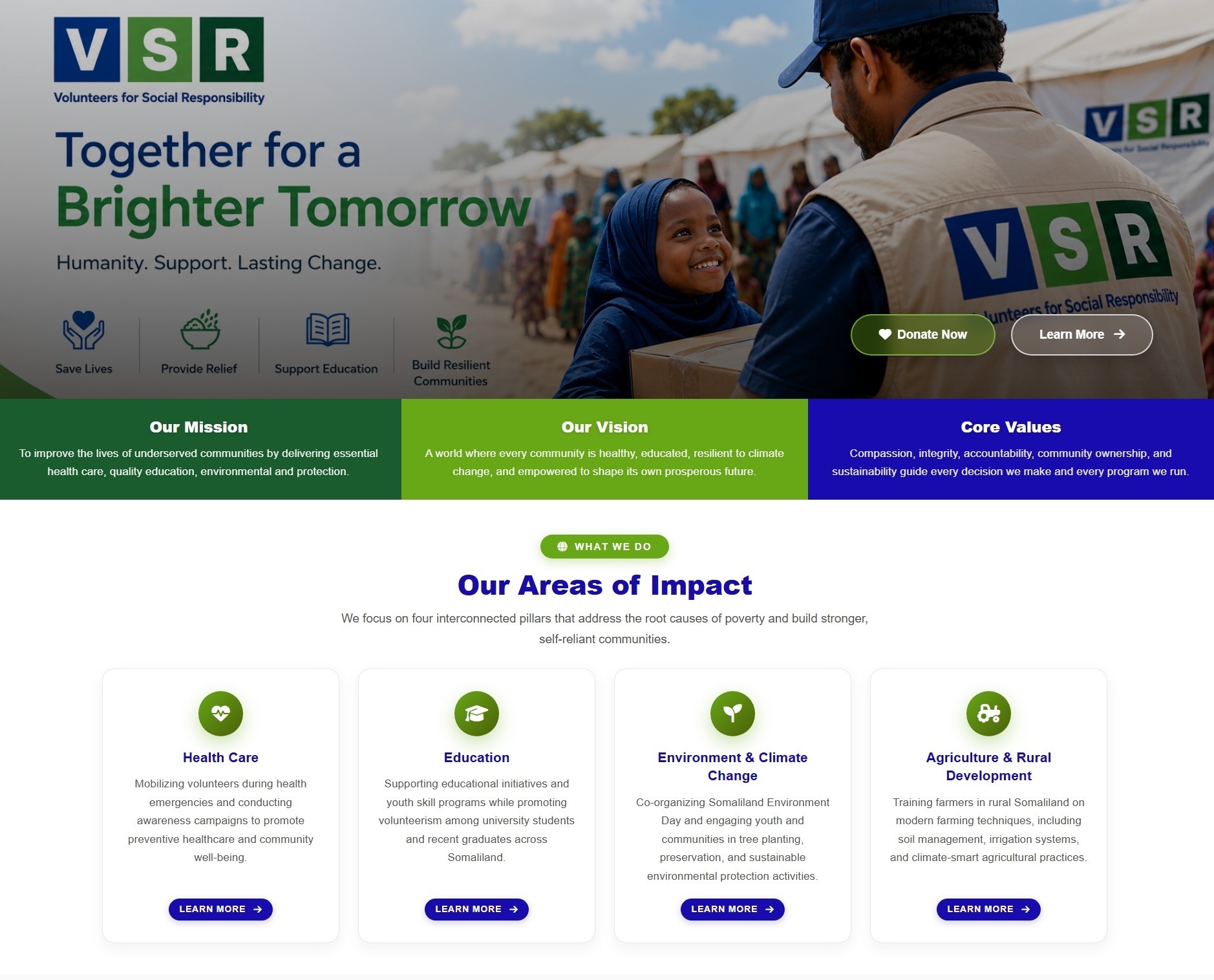 Humanitarian Website